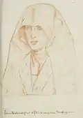 Portrait de sa femme, Jeanne d'Abbeville, tiré du même Recueil.