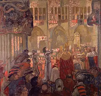 Jeanne d'Arc au sacre de Charles VII, Maurice Denis, 1913.