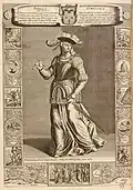 Gravure de 1690, d'après le tableau perdu de Philippe de Champaigne.