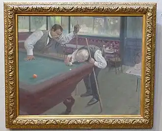 Partie de billard.