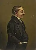 Miniature de Jemmy Wood, le célèbre Mendiant de Gloucester.