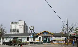Ancien bâtiment de la gare, en 2019.
