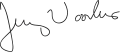 Signature de Jerry Voorhis