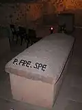 Sarcophage du P. Spee von Langenfeld dans la crypte