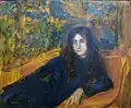 Jeune femme allongée sur un sofa, musée des Beaux-Arts d'Angers.