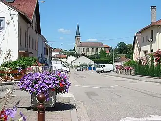 Le centre de Jeuxey.