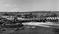 Photographie de la construction du barrage.