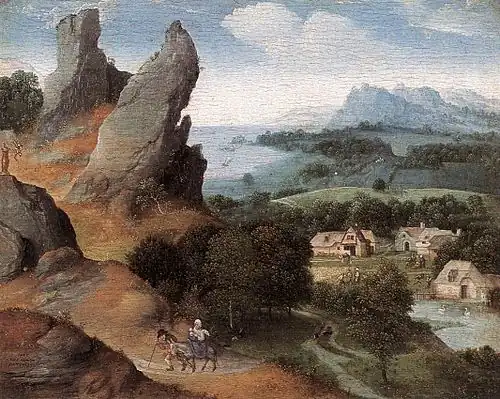 1 : Paysage avec fuite en Égypte, Koninklijk Museum voor Schone Kunsten, Anvers.