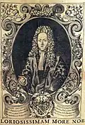Portrait de Joannes Jacobus Mayenfisch, ca. 1717. Signé Joseph Abbiati Delineavit et Sculpt.