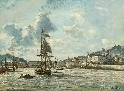 Entrée dans le Port de Honfleur, 1863Art Institute of Chicago.