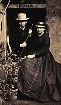Le peintre danois Johan Friderich Bergsøe, 1868.