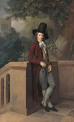 Tischbein, Nicolas Châtelain au jardin, 1791