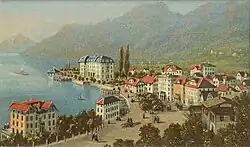 Brunnen vers 1880, par Heinrich Müller.