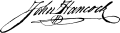 Signature de John Hancock