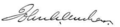 Signature de John Albion Andrew
