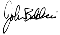 Signature de John Baldacci