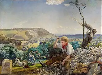 John Brett, 1857-1858. Le Casseur de pierres