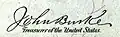 Signature de John Burke