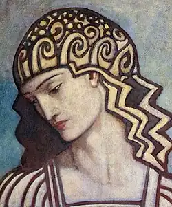 Visage de déesse.