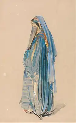 Jeune femme turque, J. F. Lewis, 1841-51.