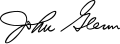 Signature de John Glenn