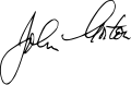 Signature de John Gorton