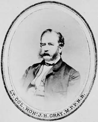 Photo du 2e Premier ministre du Nouveau-Brunswick, John Hamilton Gray