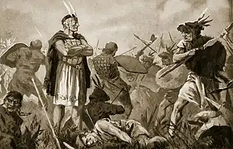 Description de l'image John Harris Valda - Huscar and Atahualpa fighting over the Inca Empire.jpg.