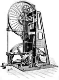 Gravure d'une scie à ruban 1850-185?.