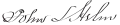 Signature de John Helm