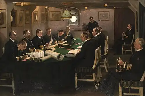 Capitulation allemande sur le HMS&nbsp;Queen Elizabeth (November 1918)
