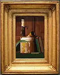 Candlestick, Pipe, and Tobacco Box (v. 1890)