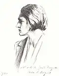 Portrait de Renata Borgatti par John Singer Sargent, en 1921.
