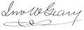 Signature de John White Geary
