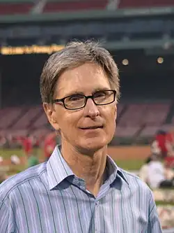 Photo datant du le 22 juin 2008, à Fenway Park, avant le match de son club américain de baseball des Red Sox de Boston.