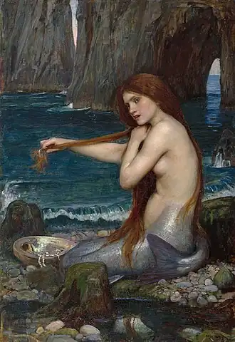 Une sirène, par John William Waterhouse, 1900.