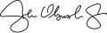 Signature de Johnny Olszewski