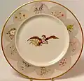Le service de porcelaine de Lyndon B. Johnson orné de fleurs sauvages américaines, fabriqué aux États-Unis par Castleton China. Ce service fut choisi par la Première dame Lady Bird Johnson.