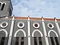 Façade latérale de la Basilique de l'Immaculée-Conception de Ouidah