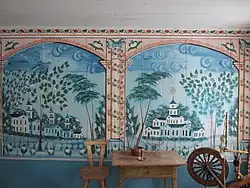Des peintures murales.