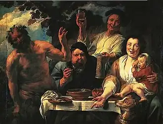 Satyre et paysans, vers 1620, Musées royaux des Beaux-Arts de Bruxelles