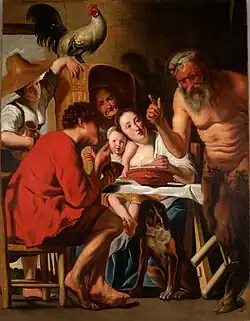 Satyre et paysans, 1620, 125 × 96 cm, Musée des Princes Czartoryski, Cracovie