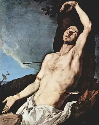Saint Sébastien (José de Ribera, 1651), musée San Martino, Naples.