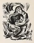 Versöhnend, lithographie, 1920.