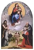 La Vierge de Foligno, copie d'après le tableau de Raphaêl, huile sur toile, vers 1824, Pinacothèque vaticane, Rome.