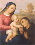 Vierge à l'Enfant, avec saint Antoine, huile sur toile, 1861.