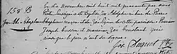 Acte de baptême de Joseph Adolphe Chapleau. 10 novembre 1840. Paroisse Sainte-Thérèse-de-Blainville de la ville de Sainte-Thérèse.
