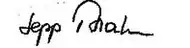 signature de Sepp Blatter