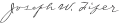 Signature de Joseph Wilson Fifer