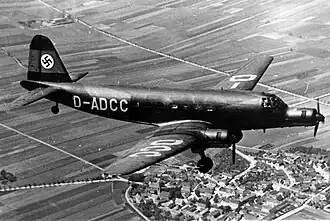 Vue de l'avion.